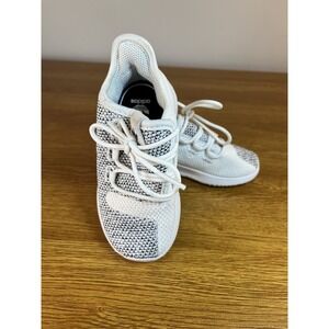 Kids ADIDAS Tubular Shadow Knit White Athletic Shoes / Size 7